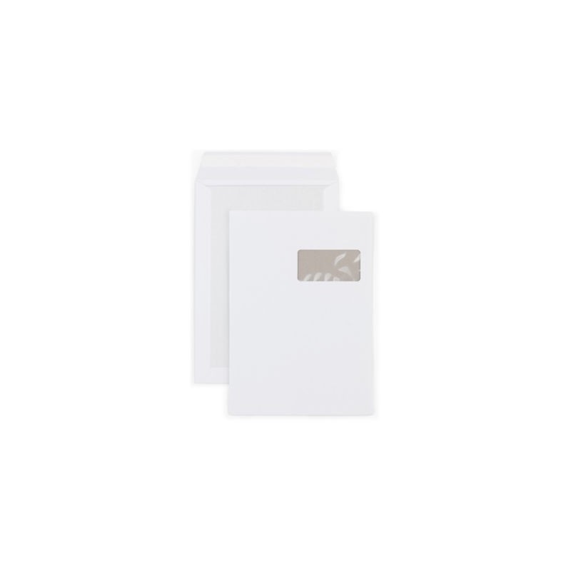 Pochette dos carton blanche pour format A4+ 260 x 330 mm RAJA - Paquet de 100