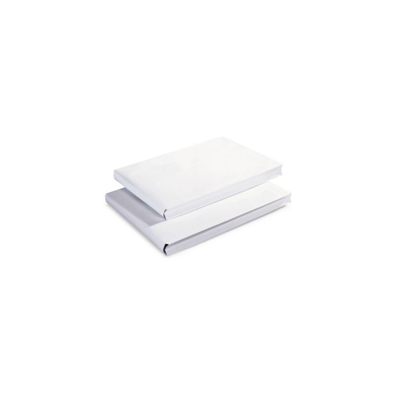 Pochette kraft blanche auto-adhésive à soufflets sans fenêtre C4 - 229x324 mm - Paquet de 50