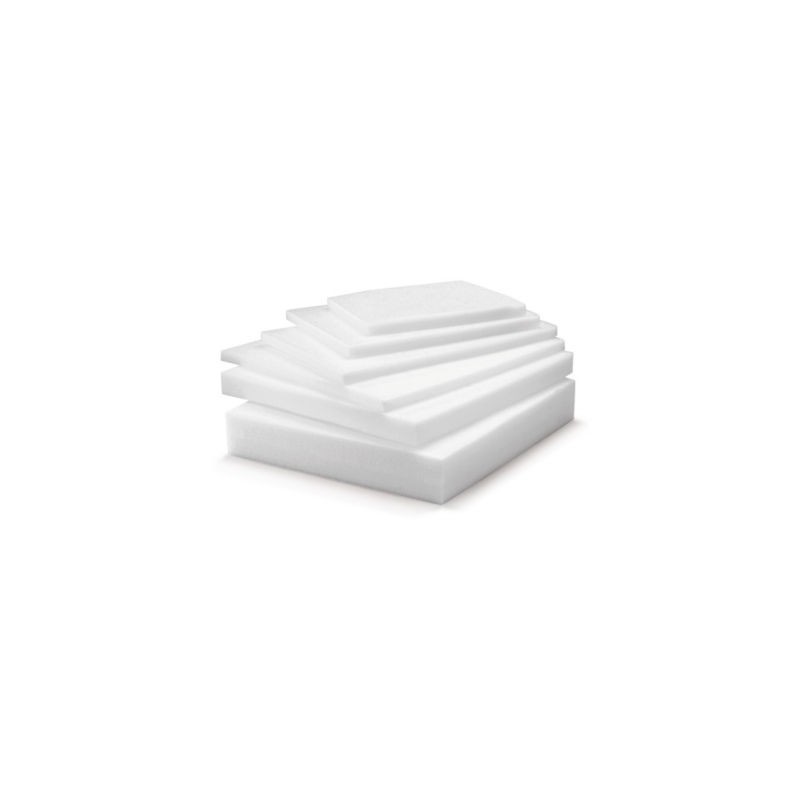 Plaque mousse polyéthylène Blanc 60x40x2,5 cm - Paquet de 25