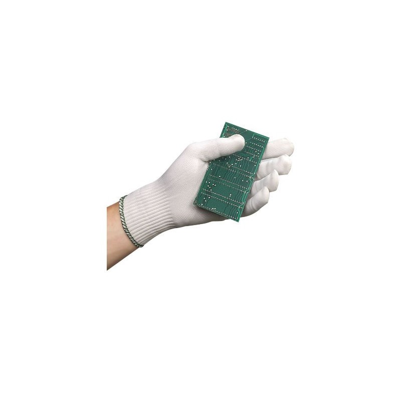 Gants de propreté 100 % polyamide DELTA PLUS taille 7 - Lot de 12