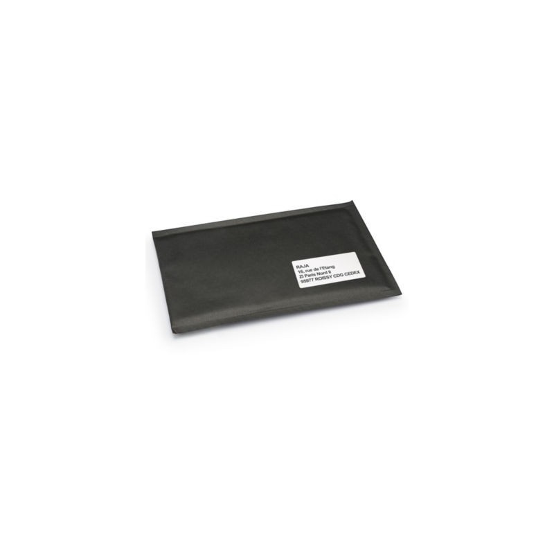 Pochette matelassée bulles noire mate 23x34cm - Paquet de 100
