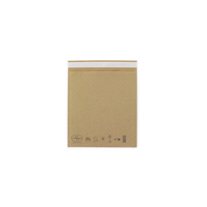 Pochette matelassée bulles 100% papier 22 x 26,5 cm - Paquet de 100