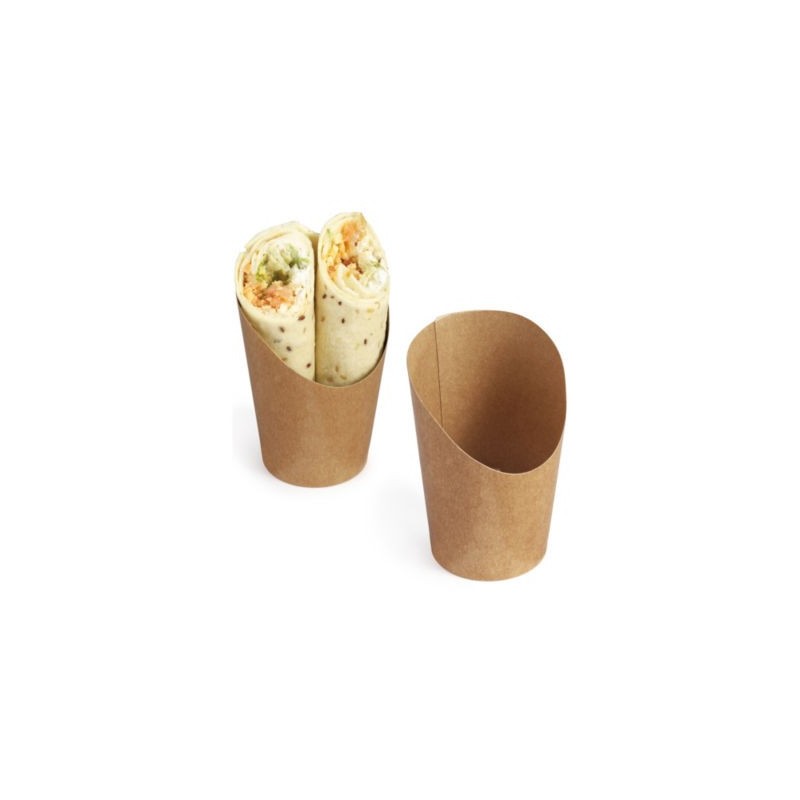 Pot à wrap brun 163 cc  - Paquet de 1000