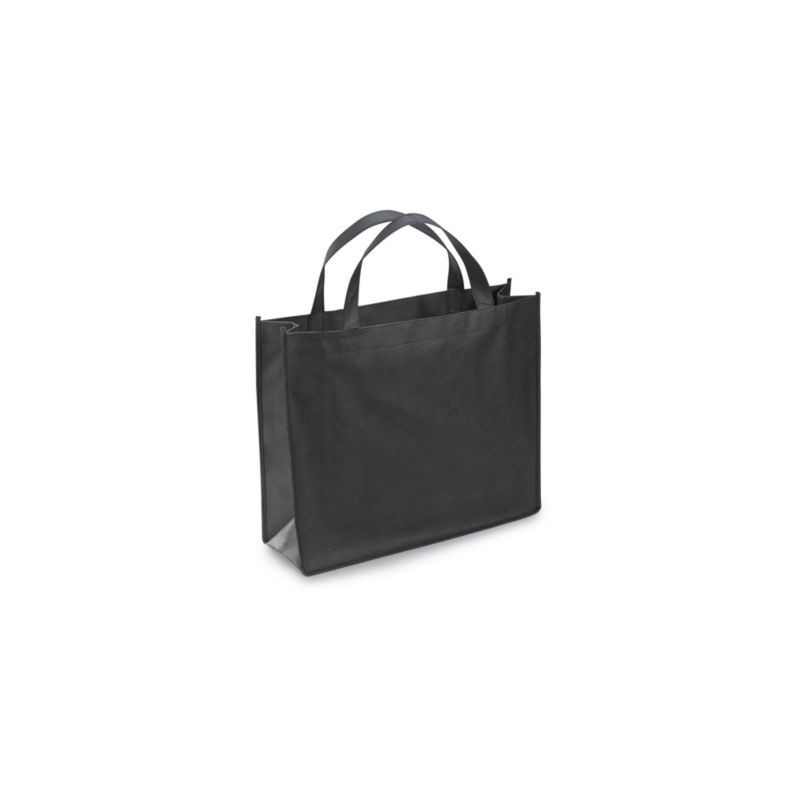 Sac polypropylène non tissé noir 31 x 41 x 10 cm - Paquet de 20