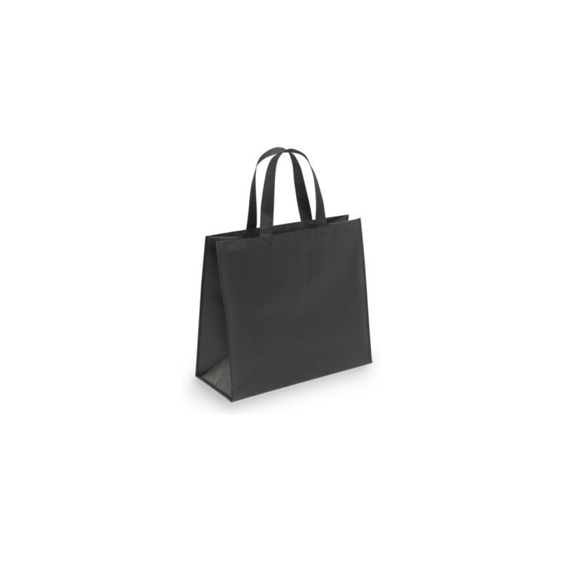 Sac polypropylène non tissé noir 45 x 40 x 20 cm - Paquet de 10