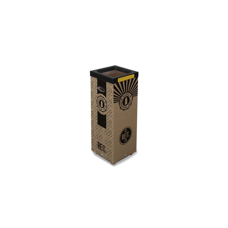 Poubelle de tri en carton 60 litres papier