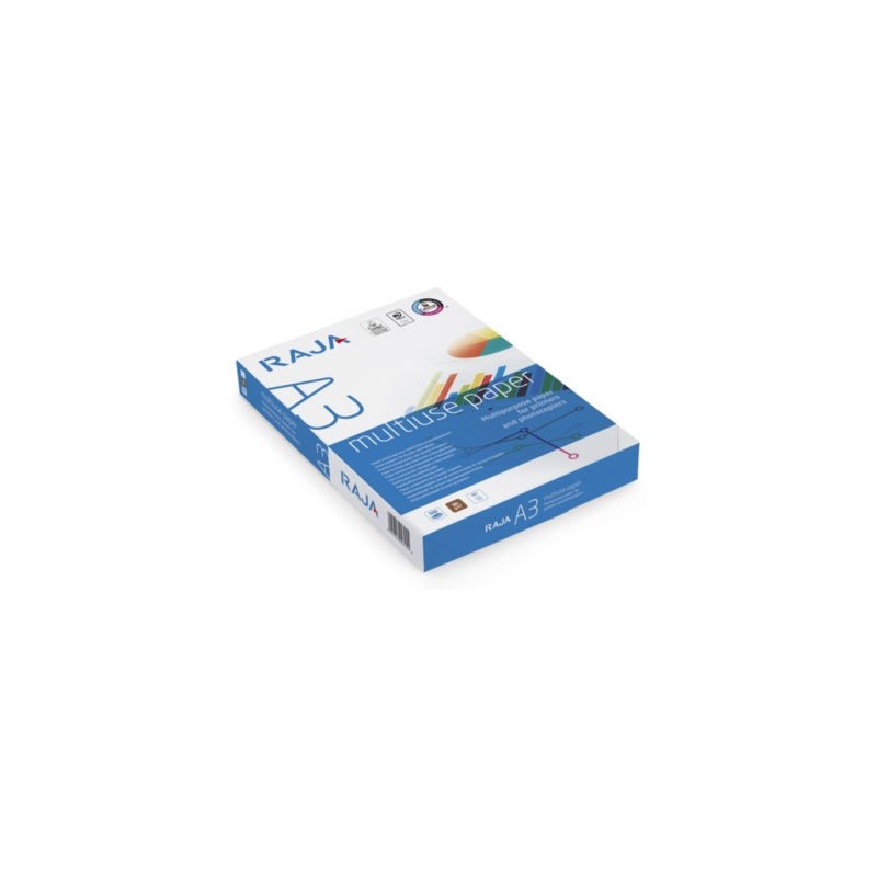 Ramette papier A3 multifonction 80g RAJA - Paquet de 500 x 5