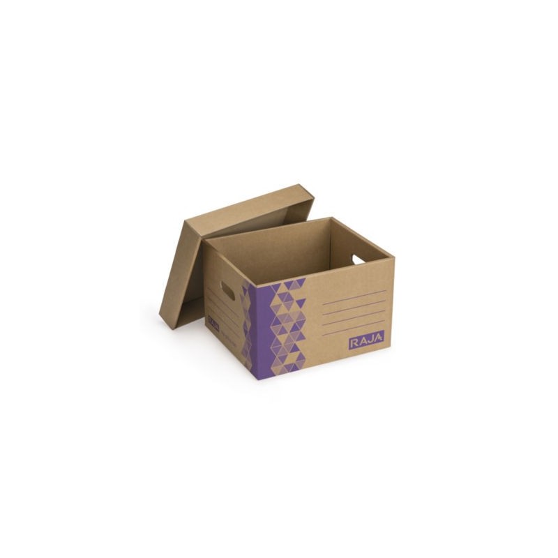 Caisse carton multi-usage compacte à montage instantané - Lot de 20