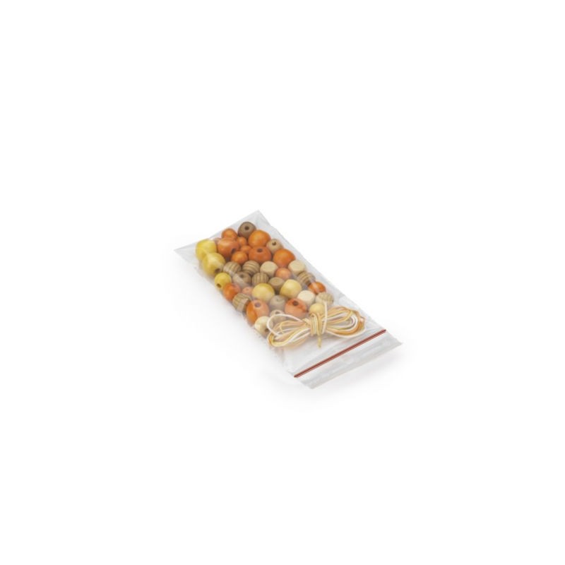 Sachet plastique zip transparent 60 microns RAJA 8,5x18 cm - Paquet de 1000