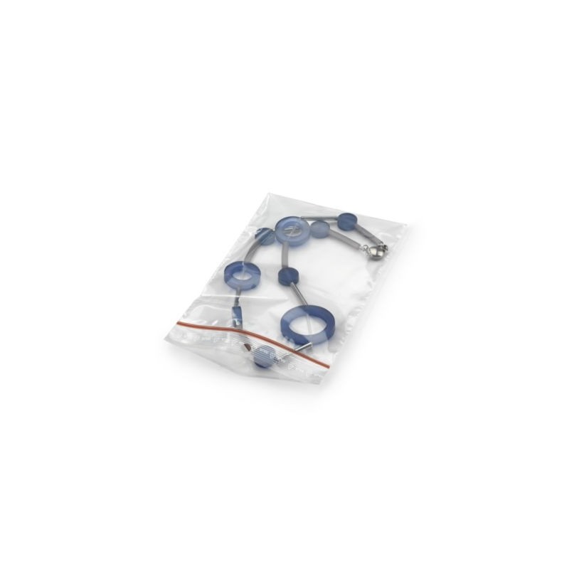 Sachet plastique zip transparent 60 microns RAJA 14x22 cm - Paquet de 1000