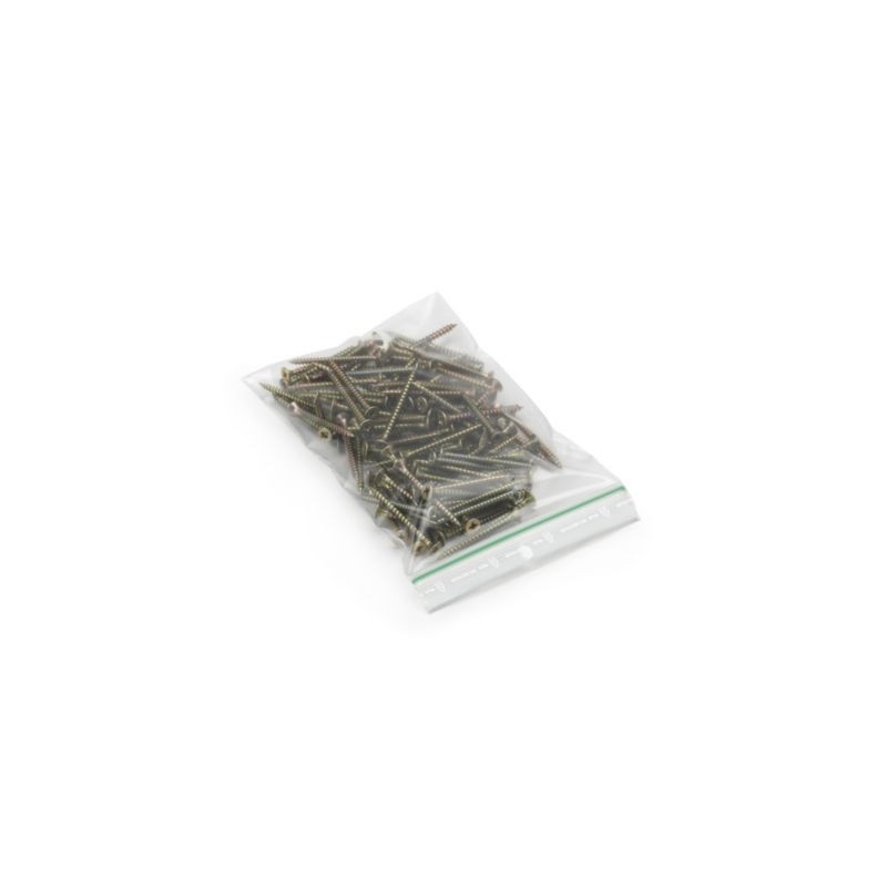 Sachet plastique zip 50% recyclé transparent 100 microns RAJA 12 x 18 cm  - Paquet de 500