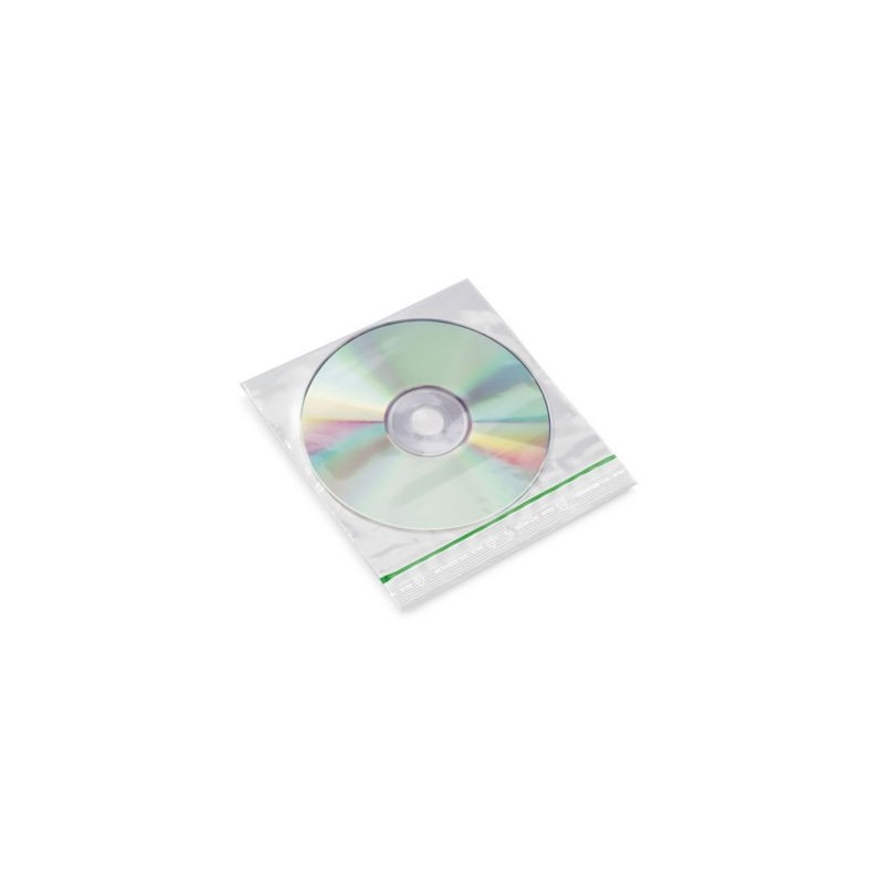 Sachet plastique zip 50% recyclé transparent 60 microns RAJA 15x15 cm - Paquet de 1000