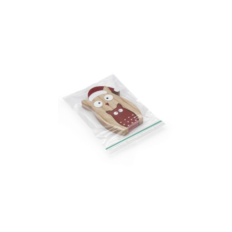Sachet plastique zip 50% recyclé transparent 60 microns RAJA 18X28 cm - Paquet de 1000