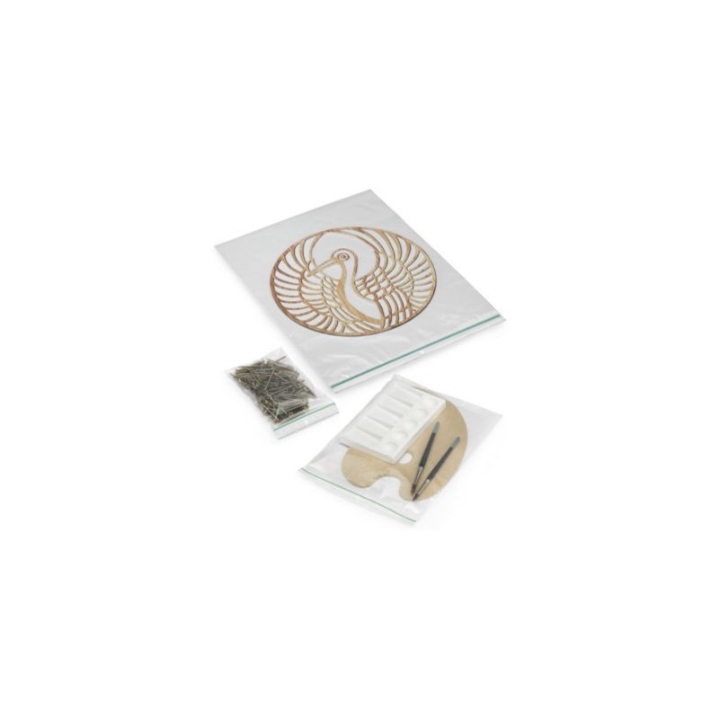 Sachet plastique zip 50% recyclé transparent 100 microns RAJA 23 x 32 cm  - Paquet de 500