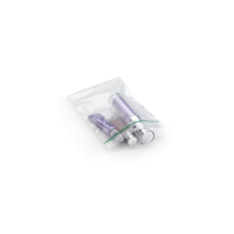 Sachet plastique zip 50% recyclé transparent 60 microns RAJA 25X32 cm - Paquet de 1000