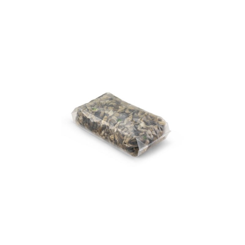 Sachet plastique recyclé à soufflets transparent 150 microns RAJA 30x70x20 cm - Paquet de 150