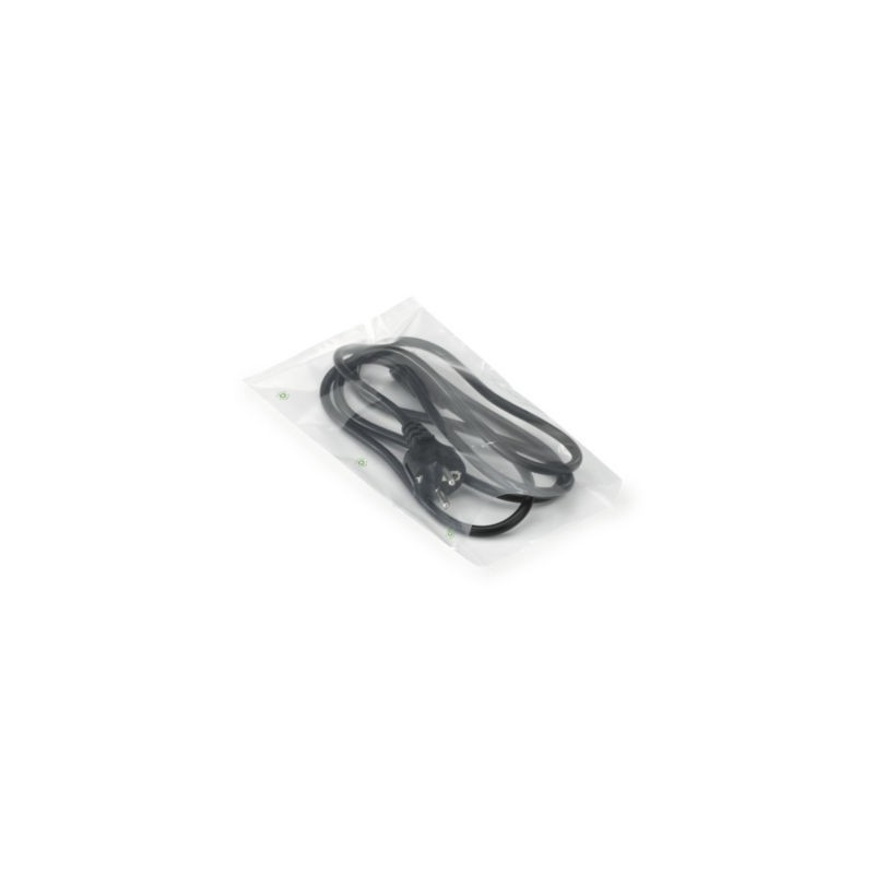 Sachet plastique 50% recyclé 50 microns RAJA 15x25 cm - Paquet de 1000