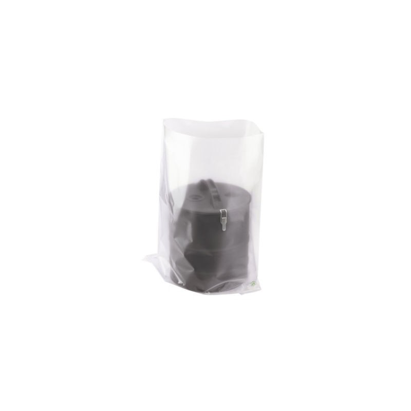 Sachet plastique recyclé transparent 100 microns RAJA 85x130 cm - Paquet de 100