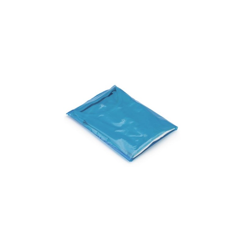 Sachet plastique 50% recyclé bleu translucide 40 microns 22,5x33 cm - Paquet de 1000