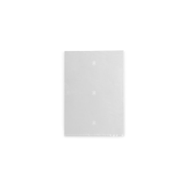 Sachet plastique 50% recyclé transparent translucide 40 microns 22,5x33 cm - Paquet de 1000