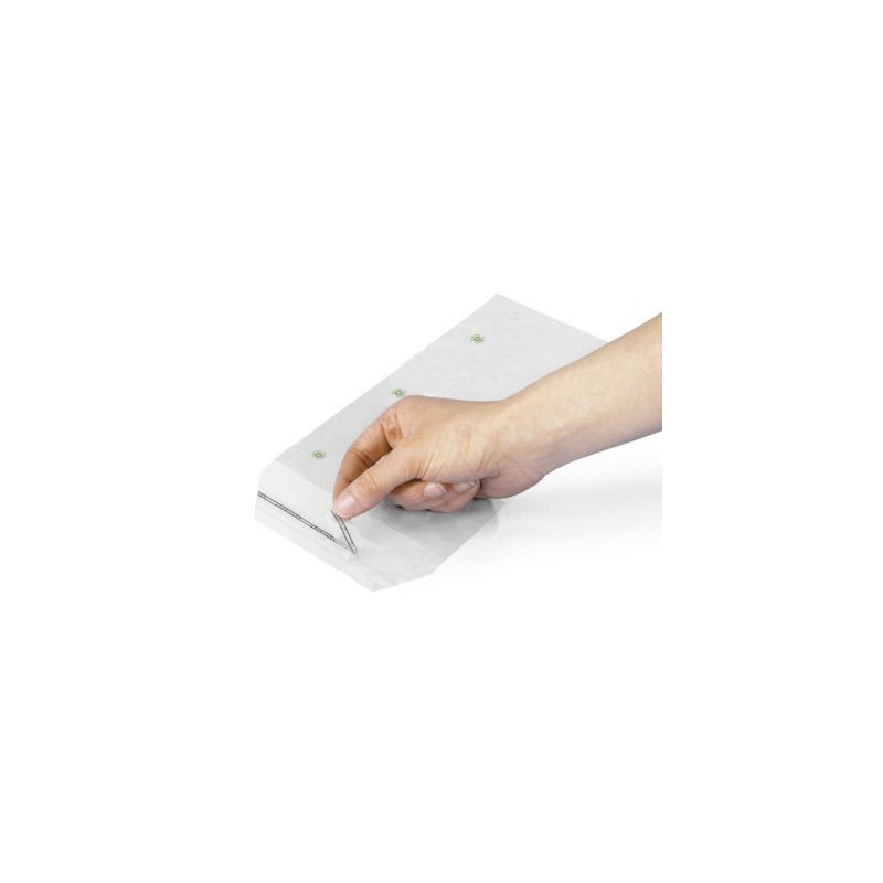 Sachet plastique 50% recyclé transparent à fermeture adhésive 15x25 cm - Paquet de 1000