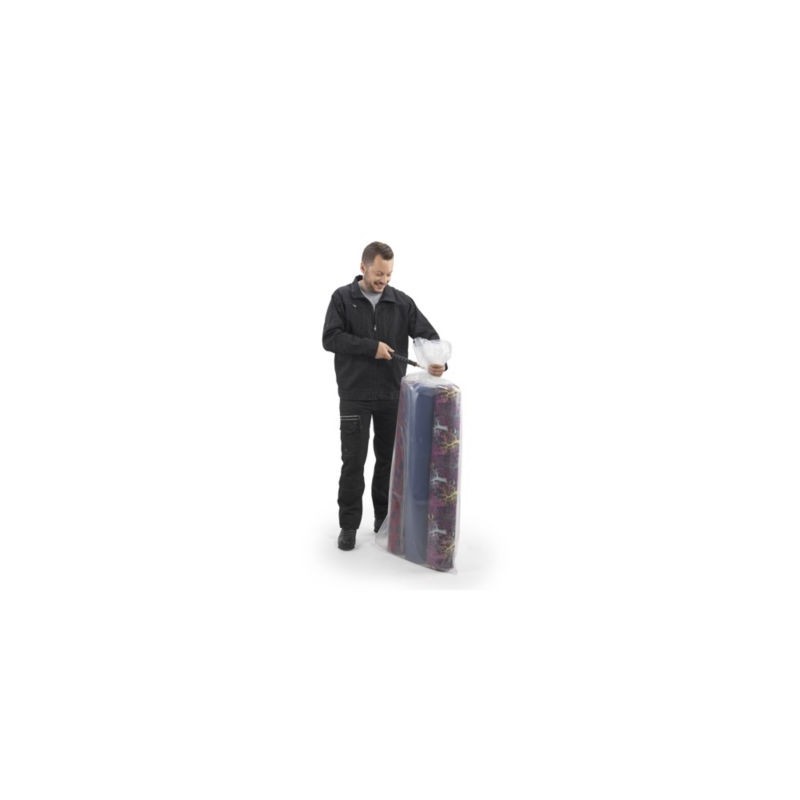 Sachet plastique recyclé transparent 150 microns RAJA 100x150 cm - Paquet de 60