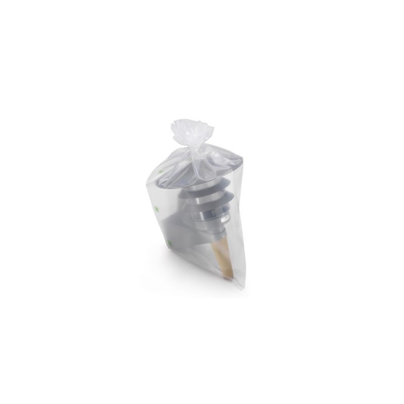Sachet plastique recyclé transparent 150 microns RAJA 45x70 cm - Paquet de 100