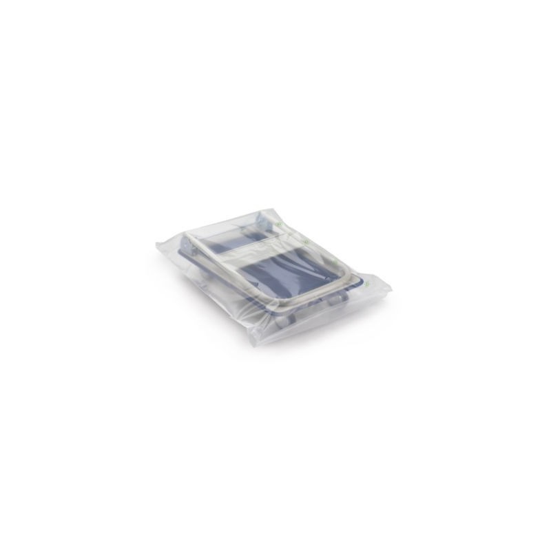 Sachet plastique recyclé transparent 150 microns RAJA 60x80 cm - Paquet de 100