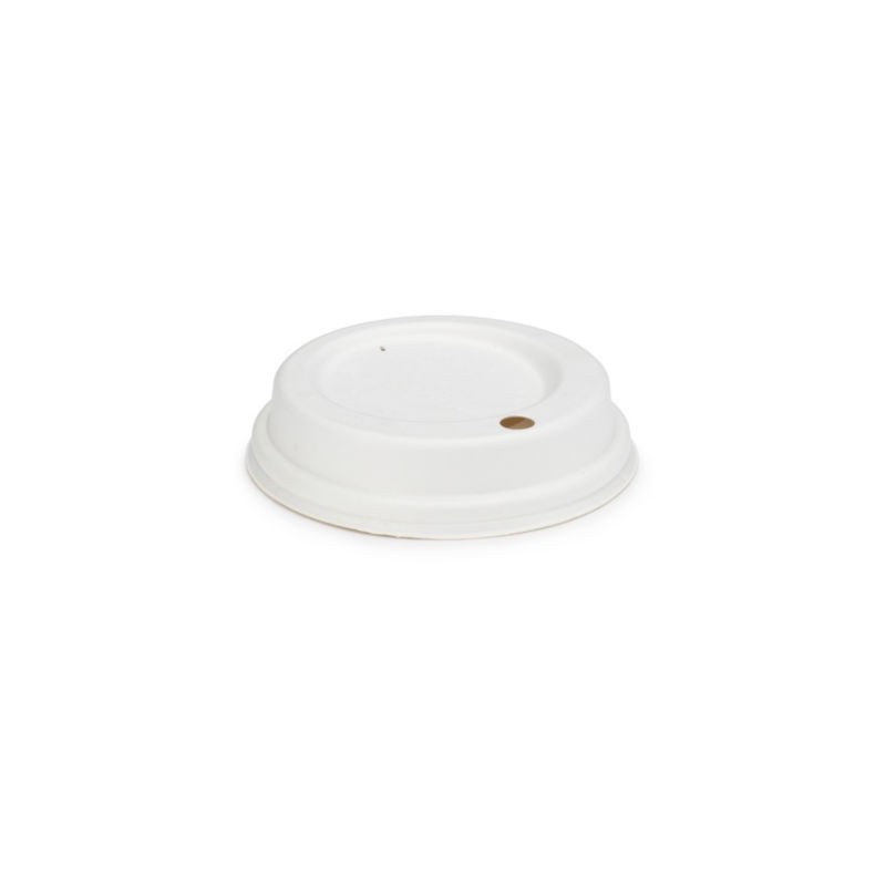 Couvercle biosourcé pour gobelet en carton 30 à 50 cl - Paquet de 1200