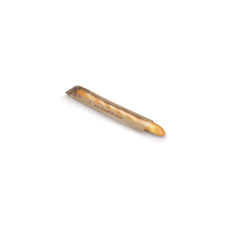 Sachet à pain baguette en papier avec fenêtre - Paquet de 1000