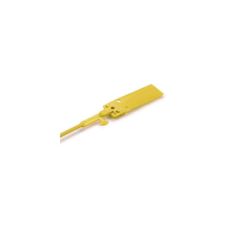 Scellé grande longueur à tige lisse jaune - Paquet de 100