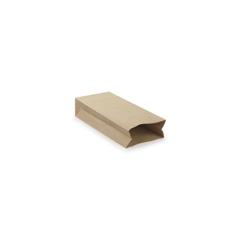 Sac kraft haute résistance brun double épaisseur 180 g/m² 27x61x12 cm - Paquet de 50