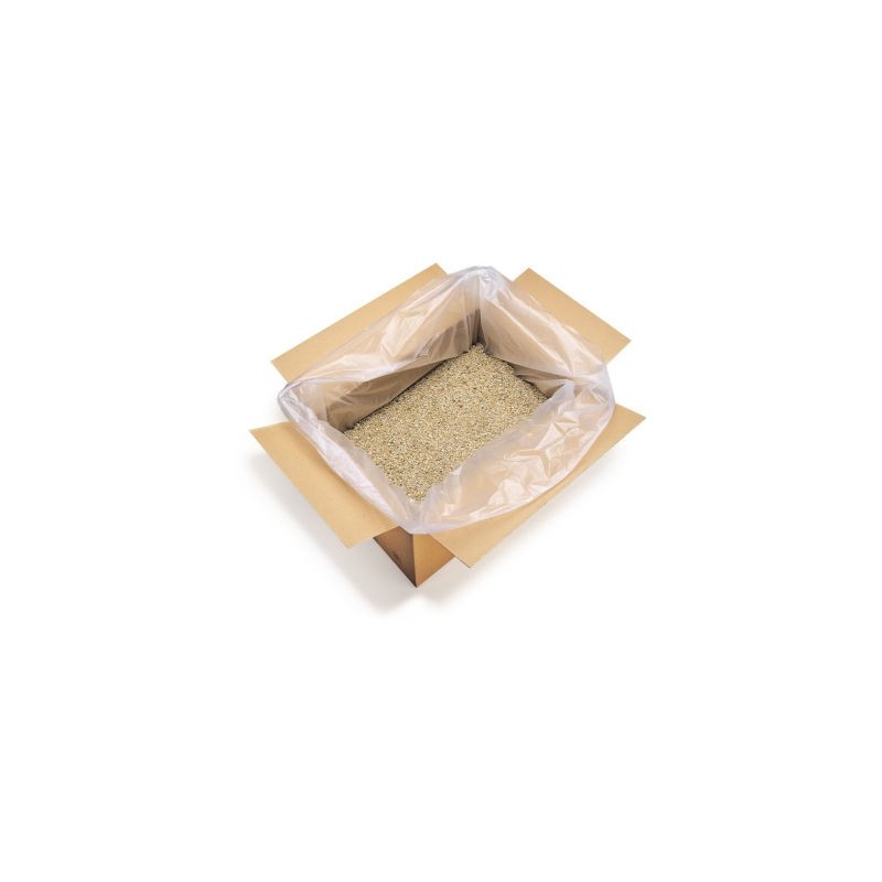 Sachet plastique à soufflets transparent 12 microns 60x60x40 cm - Paquet de 1000