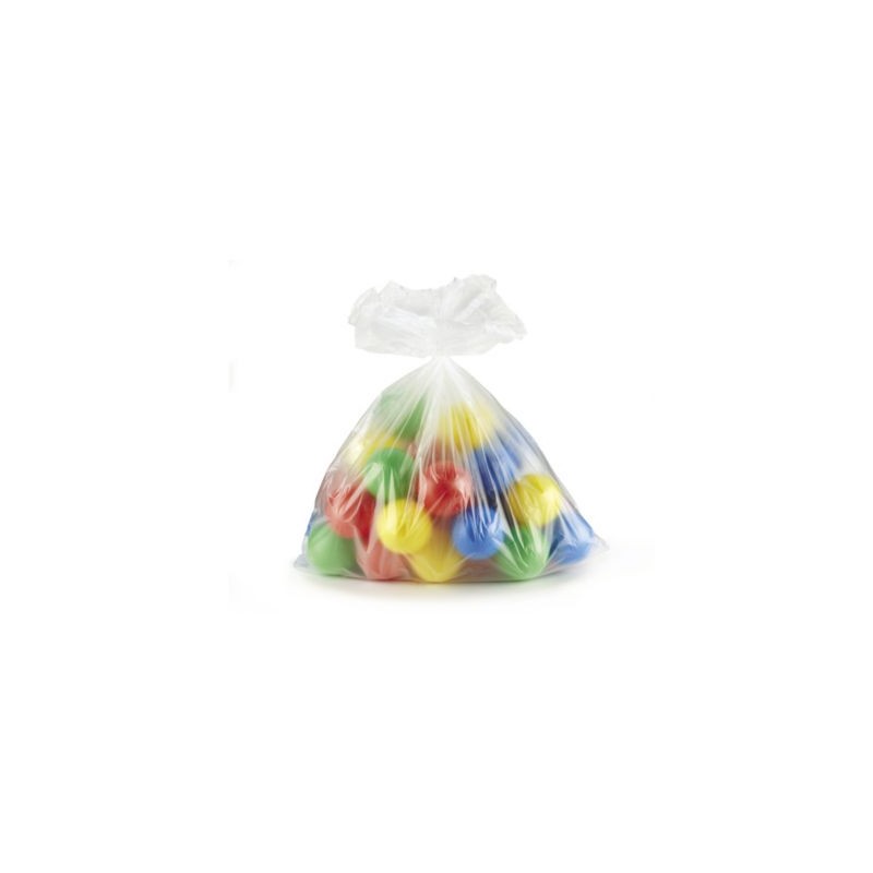 Sachet plastique à soufflets transparent 12 microns 30x70x20 cm - Paquet de 1000