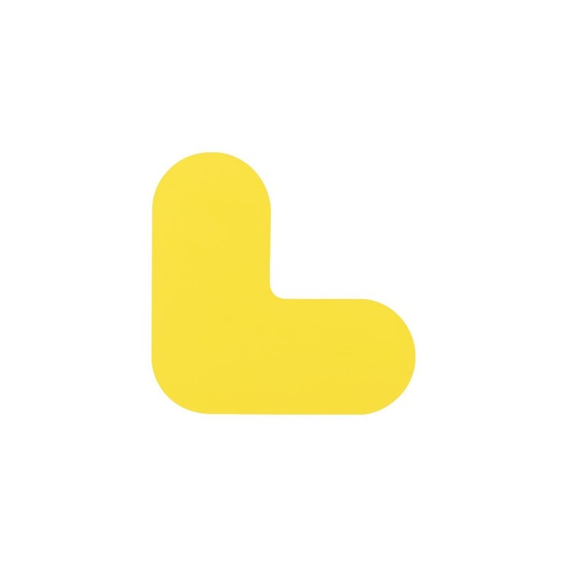 Marquage au sol "Angle" jaune - Paquet de 25
