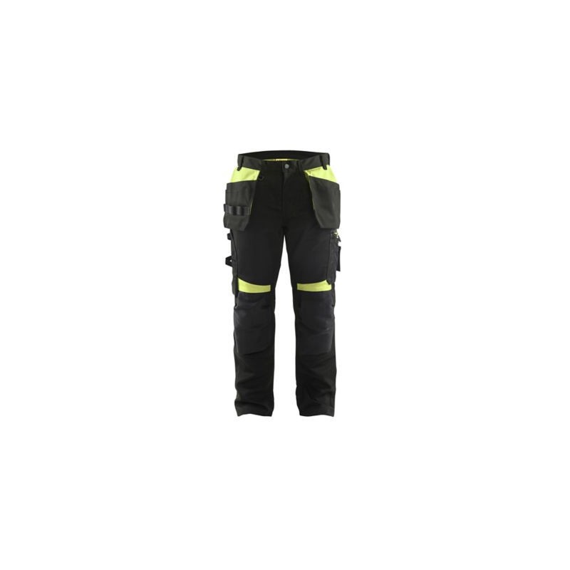 Pantalon poches BLAKLADER noir/jaune 48