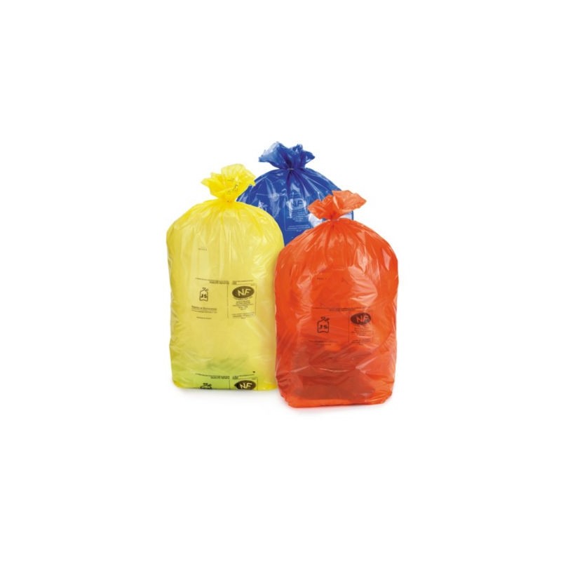 Sac poubelle rouge 110 L - Paquet de 250