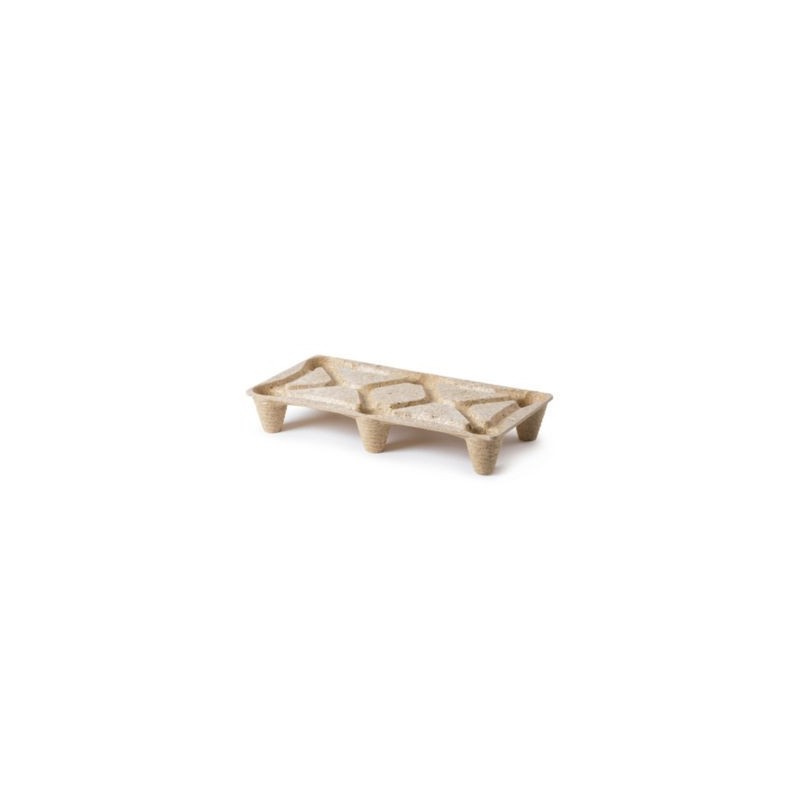 Palette moulée bois haute qualitée 400 x 800mm, 500kg  - Lot de 10