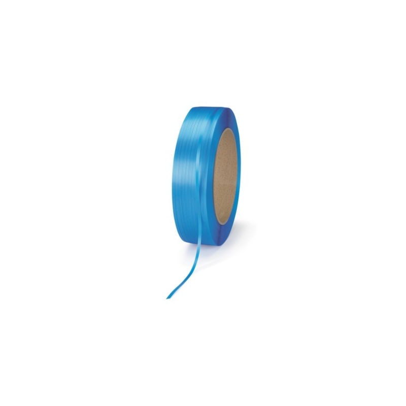 Feuillard polypropylène résistance supérieure RAJA bleu 12 mm x 2300 m - Lot de 2