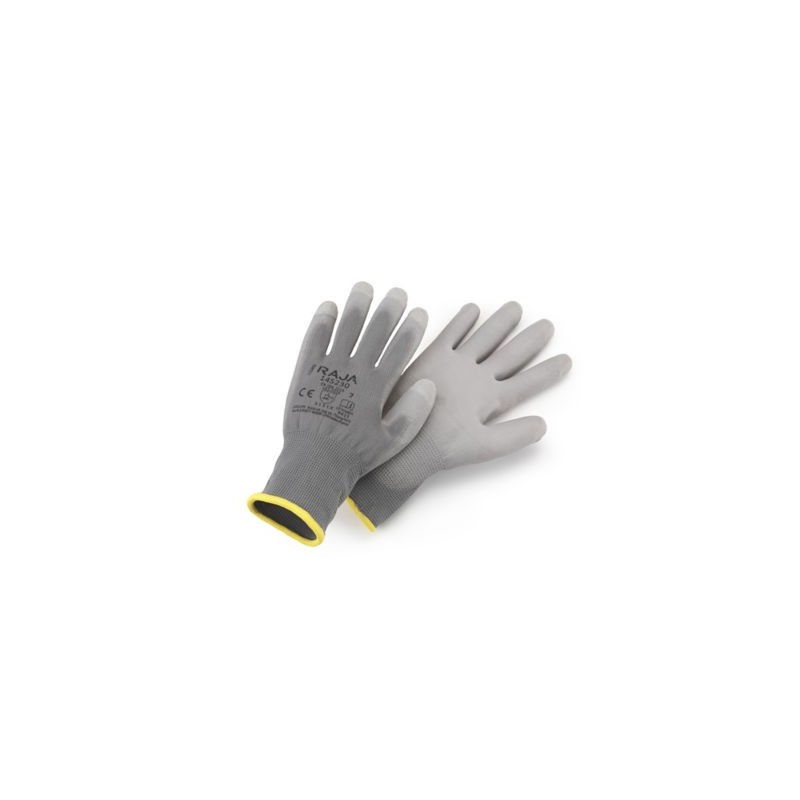 Gants enduction polyuréthane RAJA taille 10 - Pièce de 10 x 10