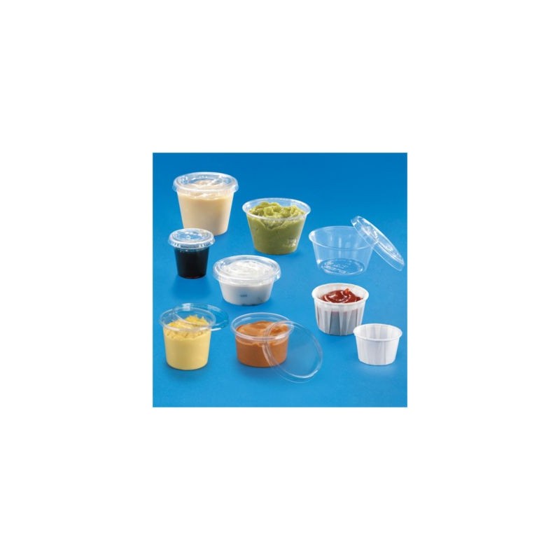 Petit pot plastique 59 cc - Paquet de 125 x 6