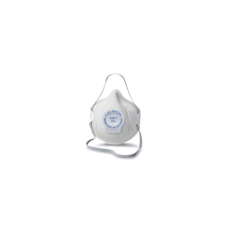 Masque antipoussière MOLDEX FFP1 NR D avec  soupape - Pièce de 20