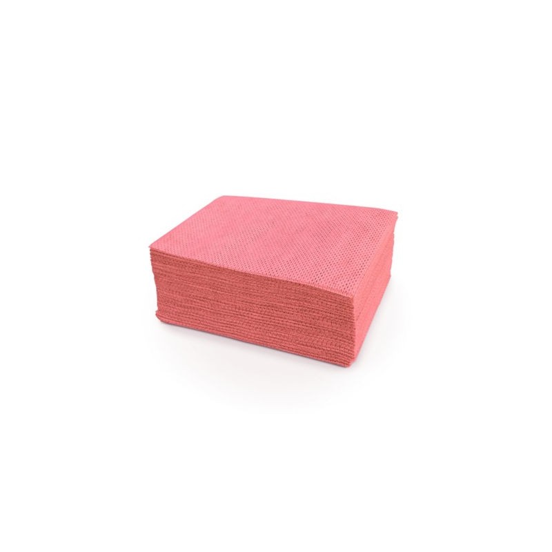 Lavette Super rouge 50 x 35 cm - Paquet de 25
