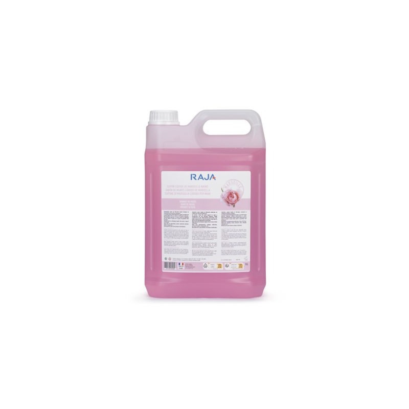 Savon liquide de Marseille parfumé rose 5 L RAJA