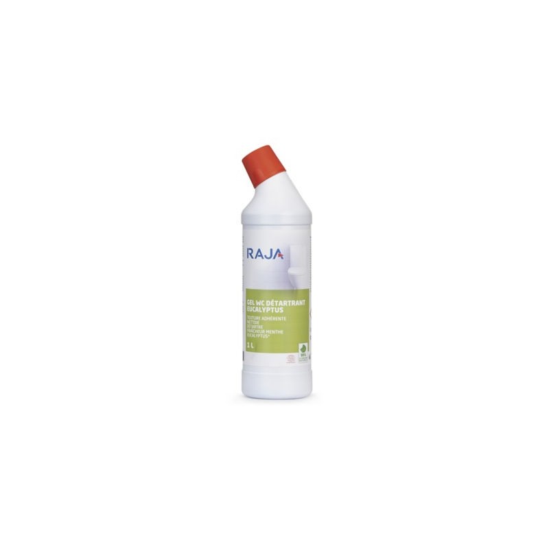 Gel WC détartrant eucalyptus 1 L RAJA - Lot de 3