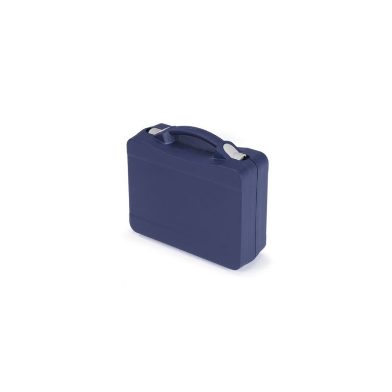 Mallette plastique bleu 95% recyclé grand capacité 441x310x130 mm - Lot de 4