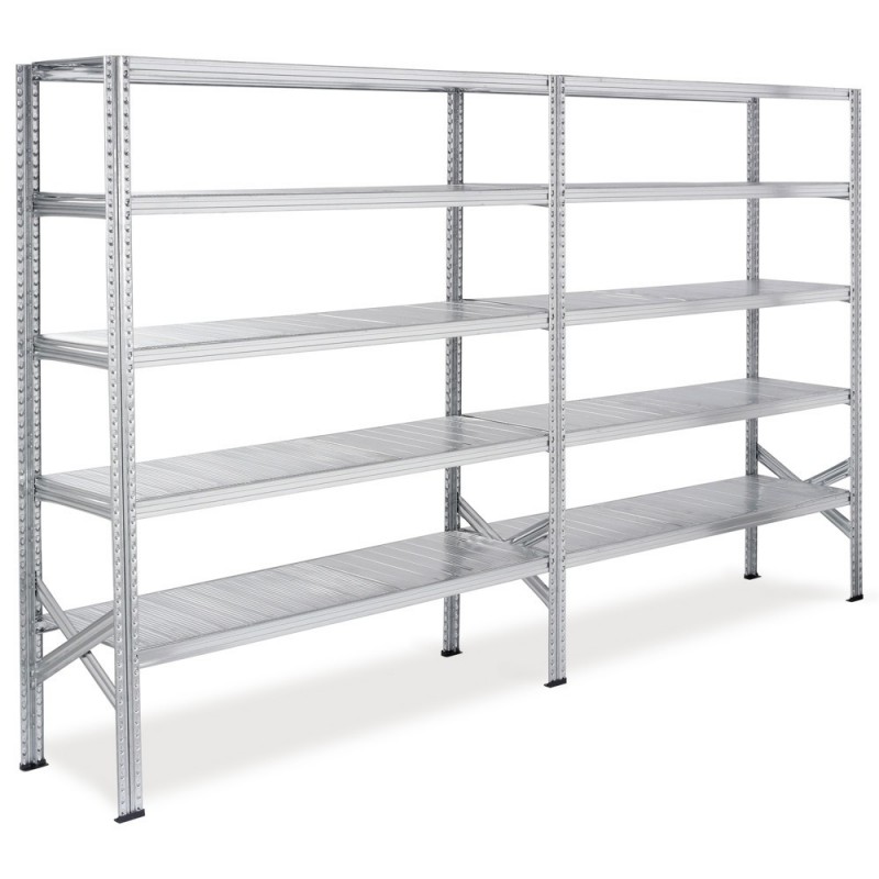 Rayonnage Galvastar® élément suivant 180x250x50 cm charge 140kg
