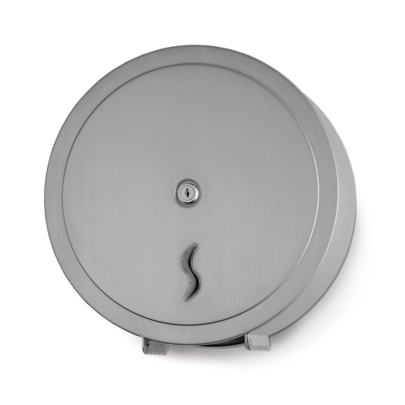 Distributeur papier toilette inox pour bobine maxi