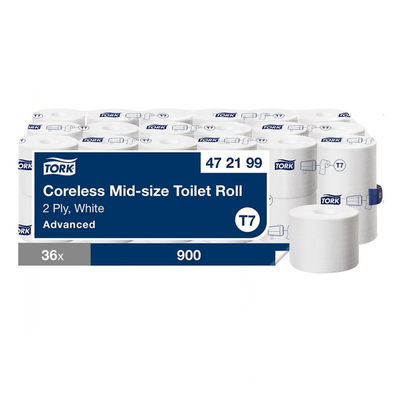 Papier toilette recyclé Mid-Size Advanced TORK 36 rouleaux