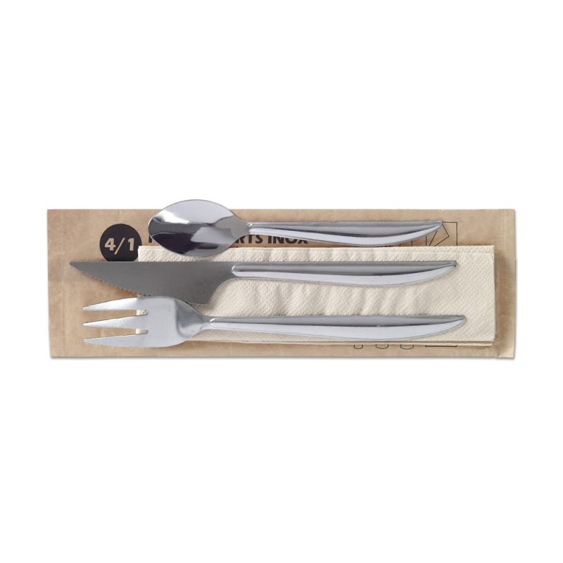 Kit couverts en inox 4 pièces